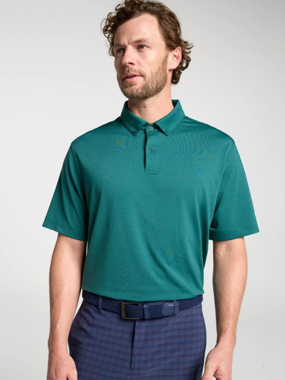 NWT Walter Hagen Men's Performance 11 Championship Stripe Golf Polo